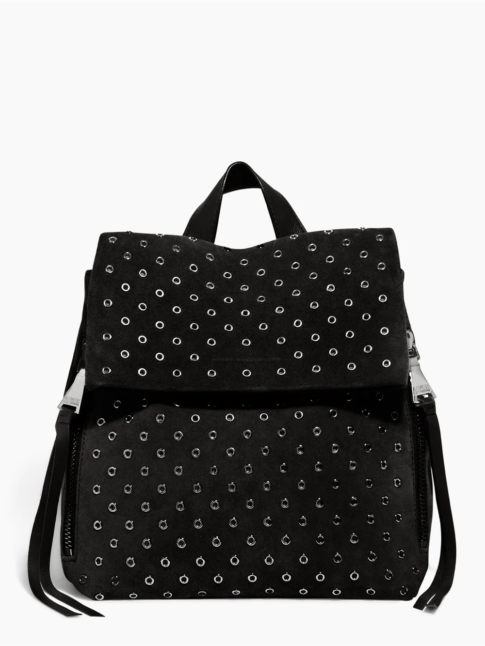 NEW Aimee Kestenberg Bali Novelty Backpack w/ Eyelets Black Suede Leather NWT